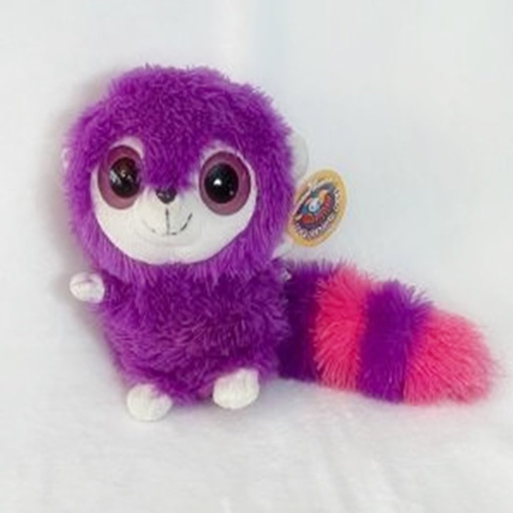 Circus Circus Plush Shaggy Stuffed Lemur NEW